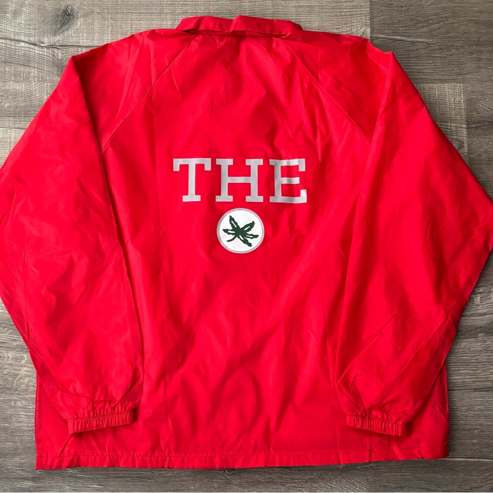 THE Ohio State red Windbreaker Jacket
